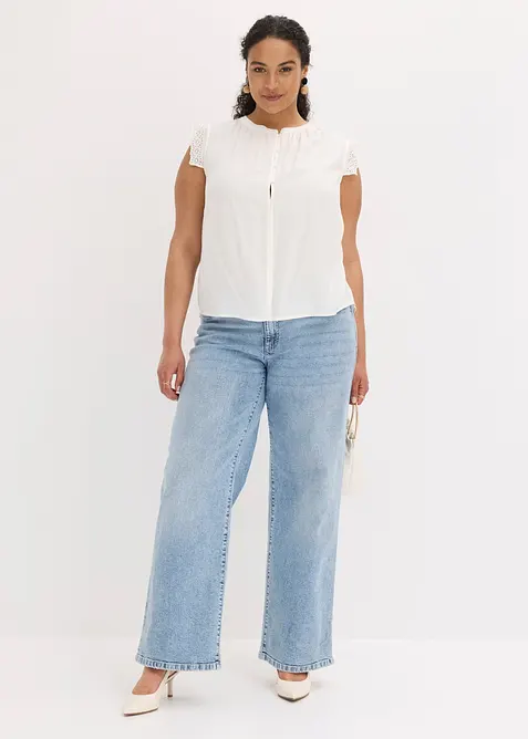 Blouse sans manches en viscose, bonprix
