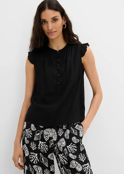 Blouse sans manches en viscose, bonprix