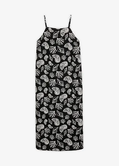 Midikleid in All-Over-Print aus Viskose-Mix, bonprix