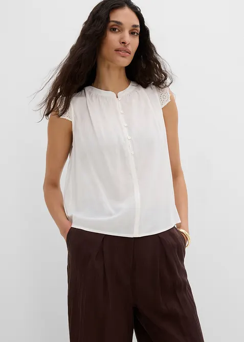 Blouse sans manches en viscose, bonprix
