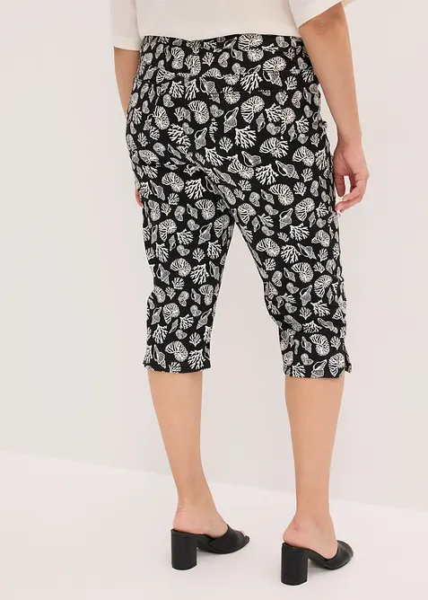 Pantalon corsaire en coton extensible, bonprix