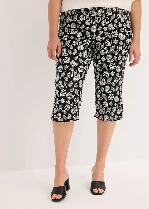 Pantalon corsaire en coton extensible, bonprix