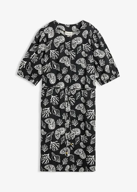Blusenkleid mit Leinenanteil, bonprix