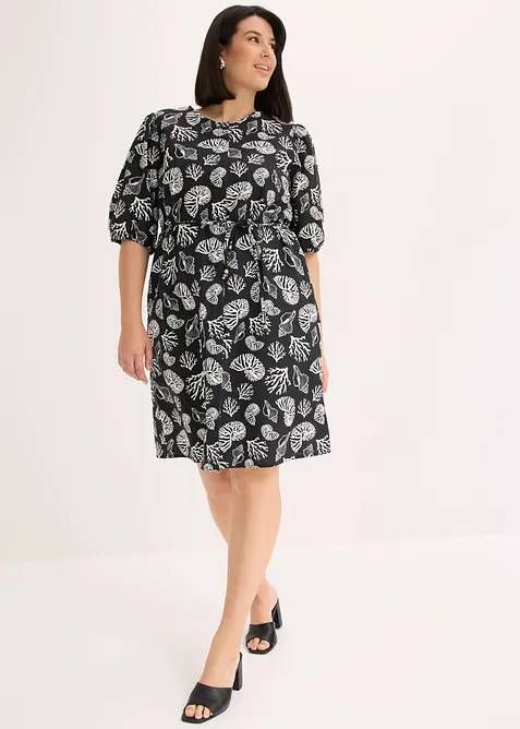 Blusenkleid mit Leinenanteil, bonprix