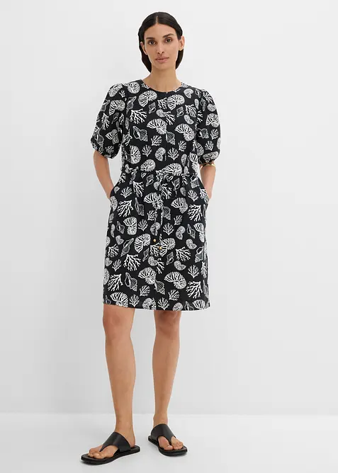 Blusenkleid mit Leinenanteil, bonprix