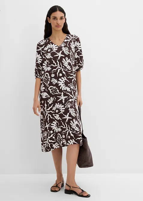 Midikleid aus Viskose-Mix, bonprix