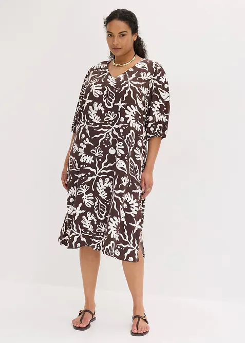 Midikleid aus Viskose-Mix, bonprix