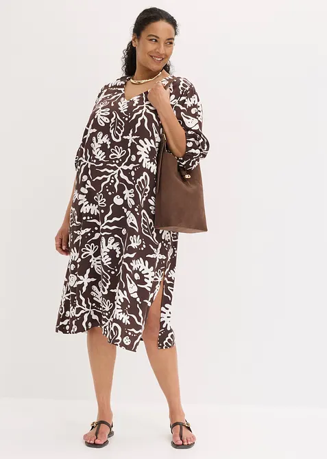 Midikleid aus Viskose-Mix, bonprix