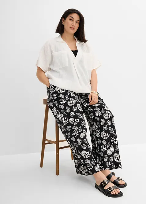 Blouse en gaze de coton douce, bonprix