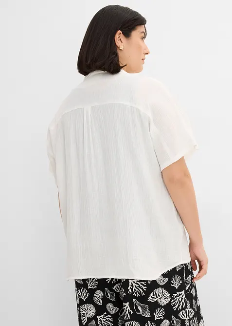 Blouse en gaze de coton douce, bonprix