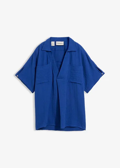 Blouse en gaze de coton douce, bonprix
