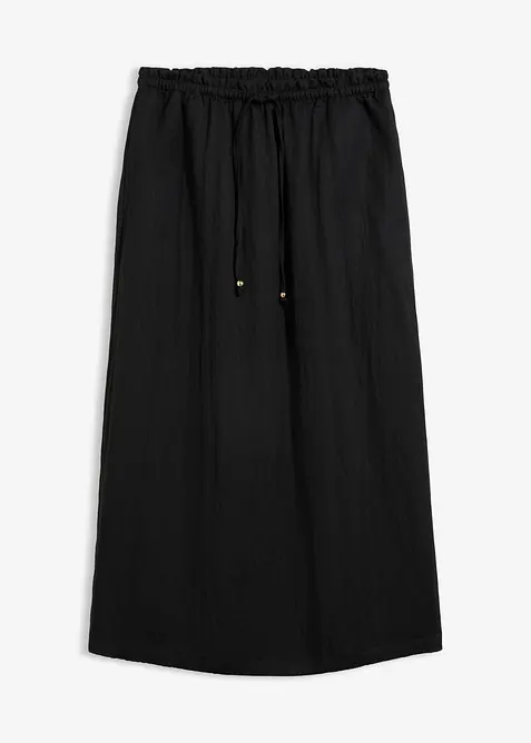 Jupe longue en viscose m&eacute;lang&eacute;e, bonprix