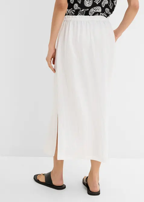 Jupe longue en viscose m&eacute;lang&eacute;e, bonprix