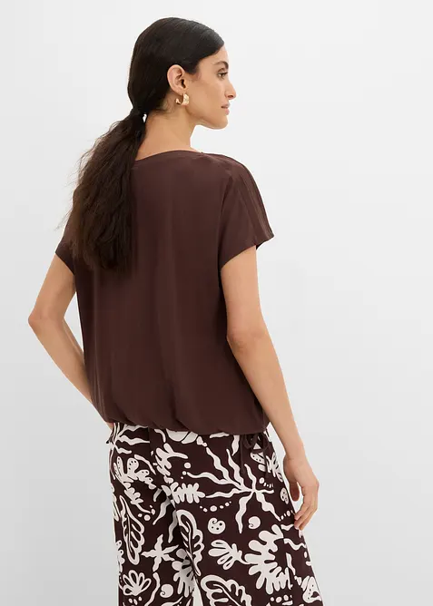 T-Shirt mit flie&szlig;ender Viskose, bonprix
