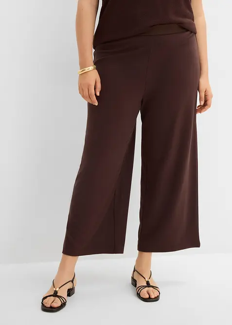 Jupe-culotte en viscose m&eacute;lang&eacute;e, bonprix