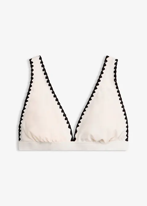 Bikinioberteil mit Stickerei, bonprix