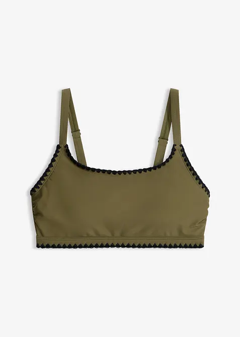 Bustier-Bikinioberteil mit Stickerei, bonprix