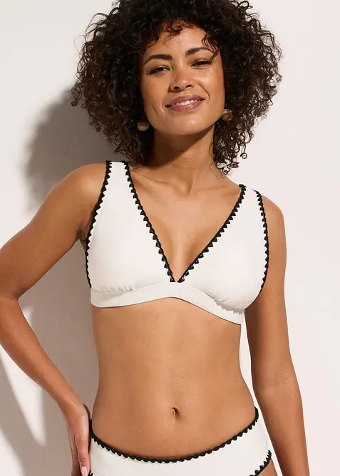 Bikinioberteil mit Stickerei, bonprix