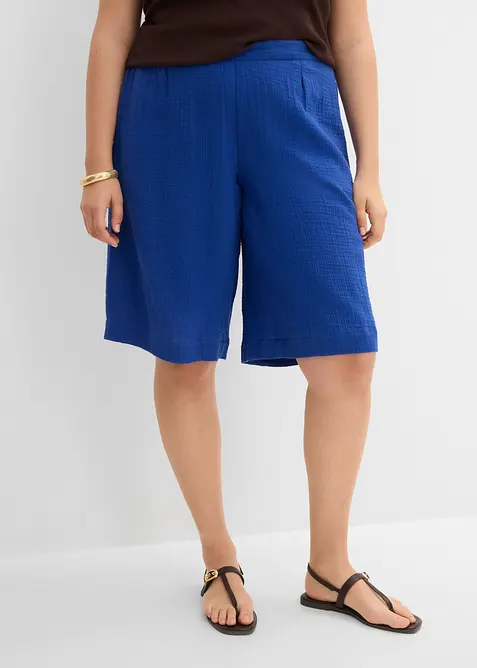 Bermuda &agrave; taille &eacute;lastiqu&eacute;e 100% coton, bonprix