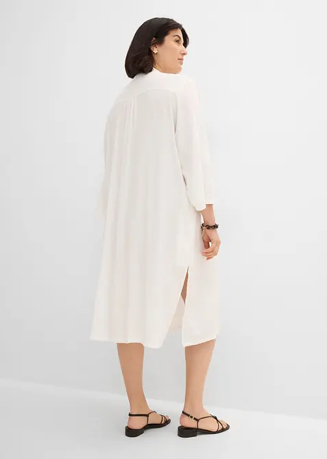 Midikleid aus Leinen-Mix, bonprix