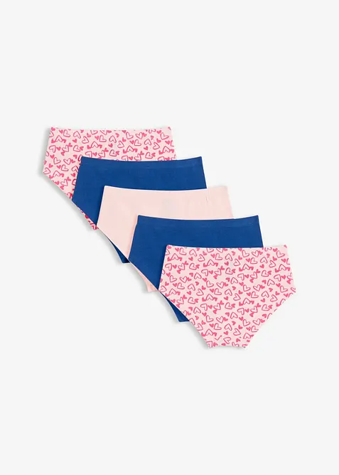 Panty mit weicher Baumwolle und kleiner Satin-Schleife (5er Pack), bonprix