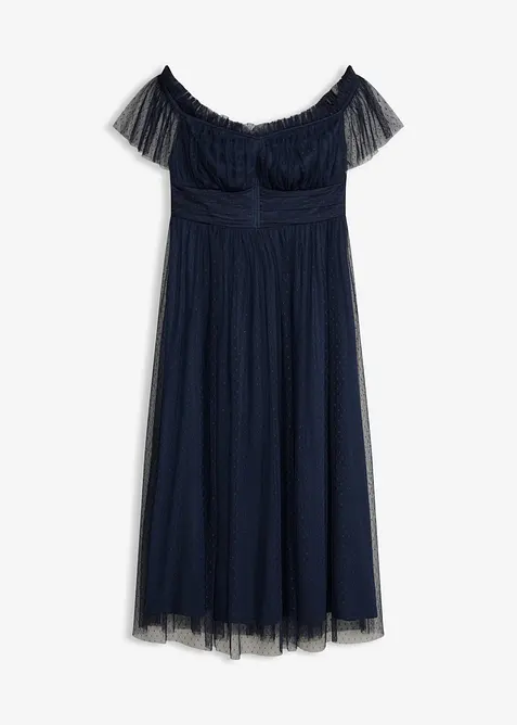 Maxikleid aus zartem T&uuml;ll, bonprix