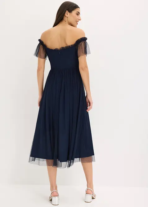 Maxikleid aus zartem T&uuml;ll, bonprix