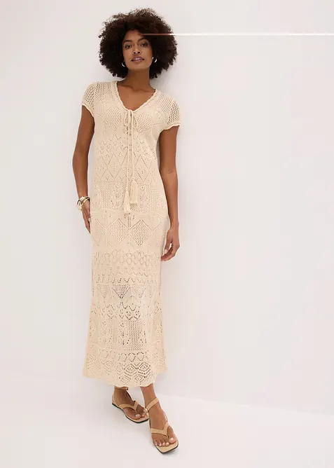 Strickkleid mit Ajour-Muster, bonprix
