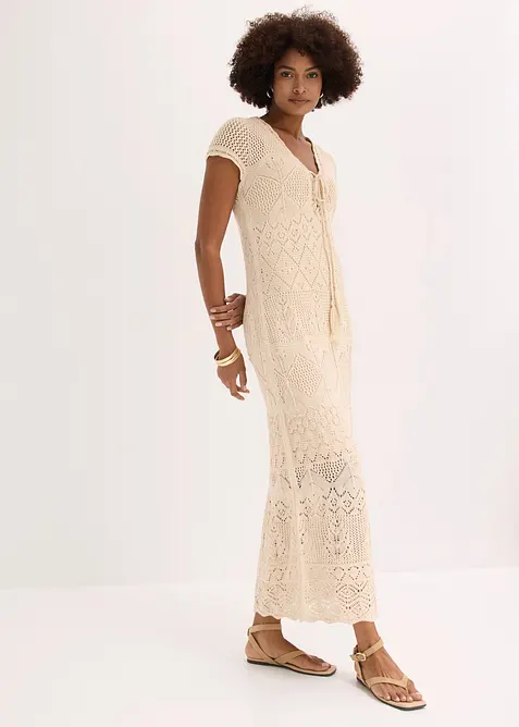 Strickkleid mit Ajour-Muster, bonprix