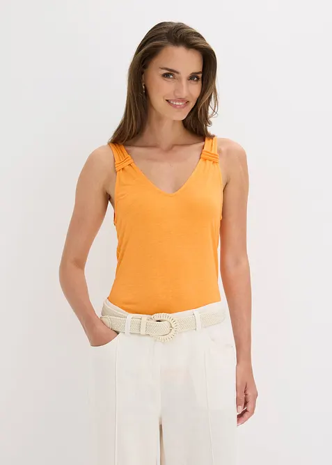 Jersey-Top aus reiner Viskose, bonprix