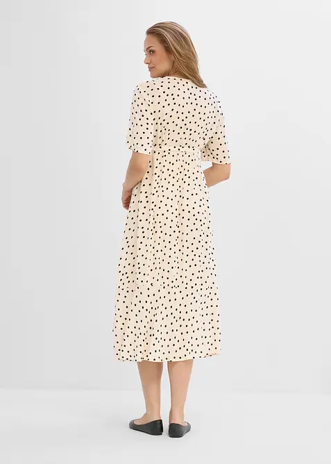 Robe fluide de grossesse et d&rsquo;allaitement en cr&ecirc;pe de viscose, bonprix