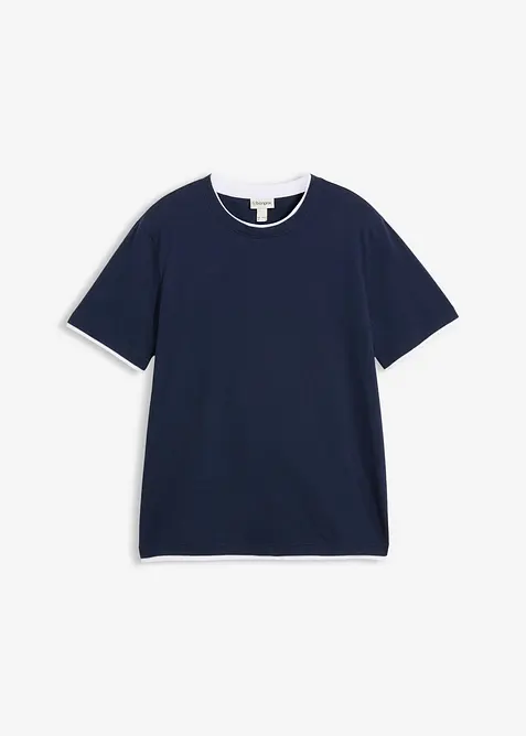 T-shirt aspect 2en1 en fil flamm&eacute;, bonprix