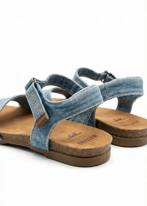 Mustang Sandalen im Denim-Look, Mustang