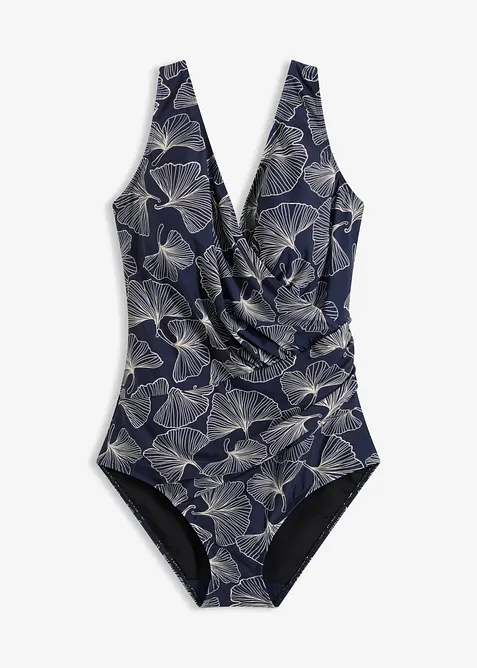 Maillot 1&nbsp;pi&egrave;ce sculptant et crois&eacute;, maintien mod&eacute;r&eacute;, bonprix