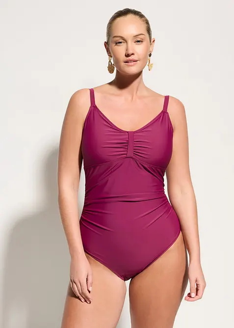 Medium Shape-Badeanzug mit Raffungen, bonprix