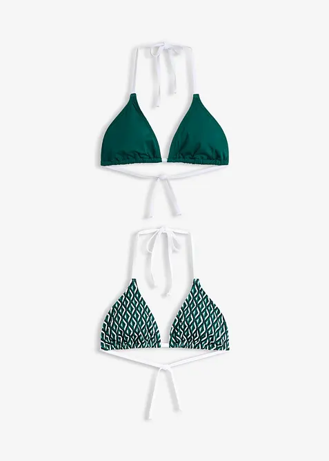 Triangel-Bikinioberteil (2er Pack), bonprix