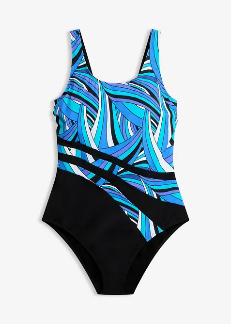 Maillot 1 pi&egrave;ce sculptant, maintien mod&eacute;r&eacute;, bonprix