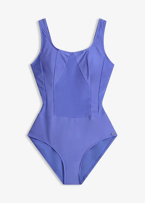 Medium Shape-Badeanzug aus gl&auml;nzendem Material, bonprix