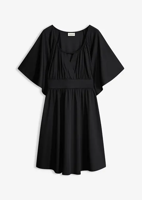 Robe courte avec d&eacute;collet&eacute; plongeant, bonprix