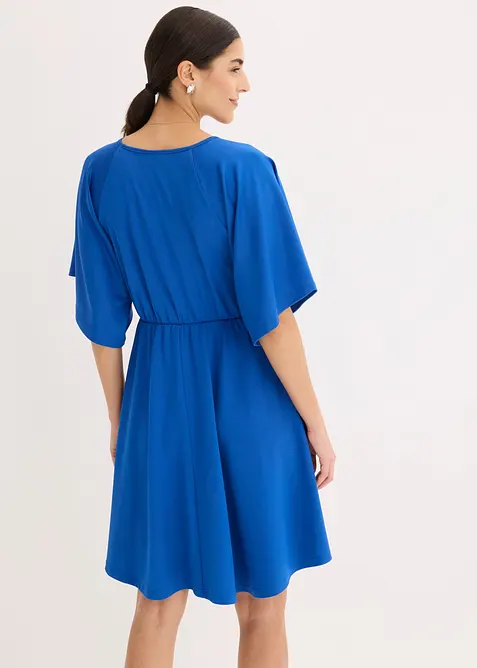 Robe courte avec d&eacute;collet&eacute; plongeant, bonprix