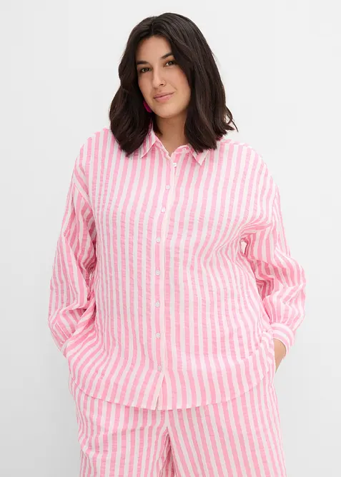 Musselin-Hemdbluse aus reiner Baumwolle, bonprix