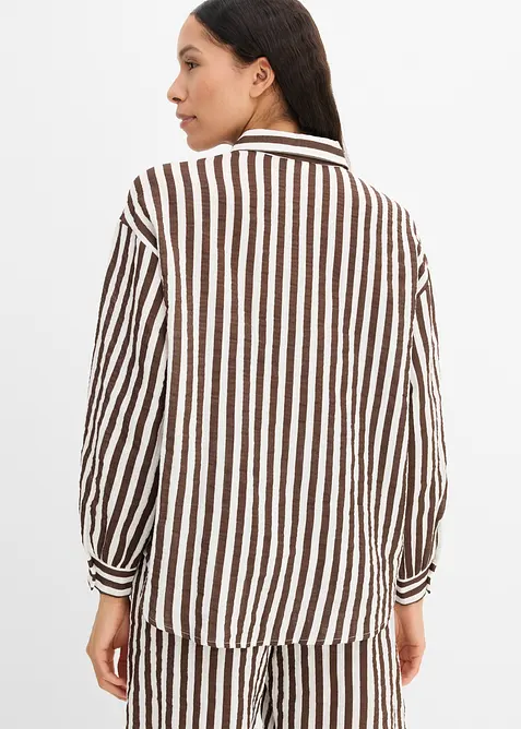 Musselin-Hemdbluse aus reiner Baumwolle, bonprix