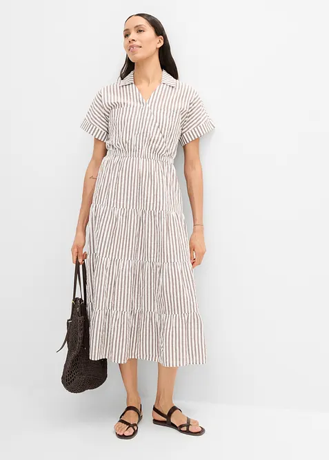 Wickelkleid aus reiner Baumwolle, bonprix