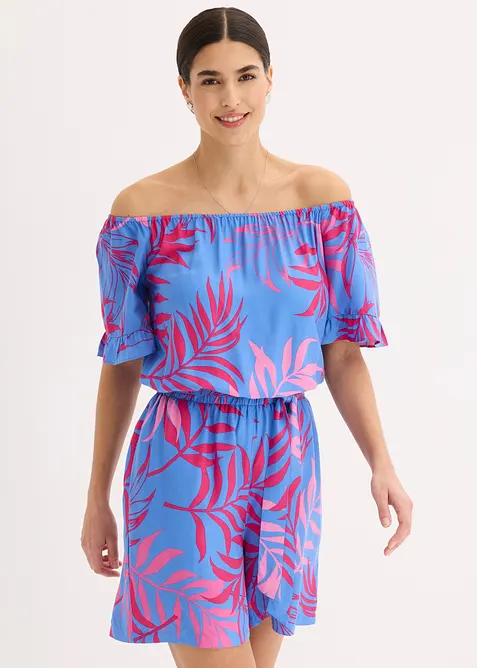Combishort &agrave; encolure Bardot, bonprix