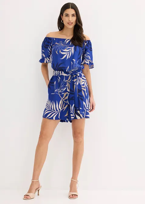 Combishort &agrave; encolure Bardot, bonprix