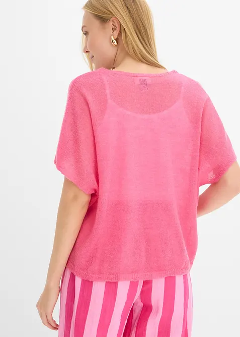 Oversize Kurzarm Cardigan, bonprix
