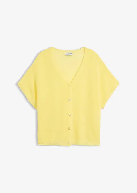 Cardigan oversize &agrave; manches courtes, bonprix
