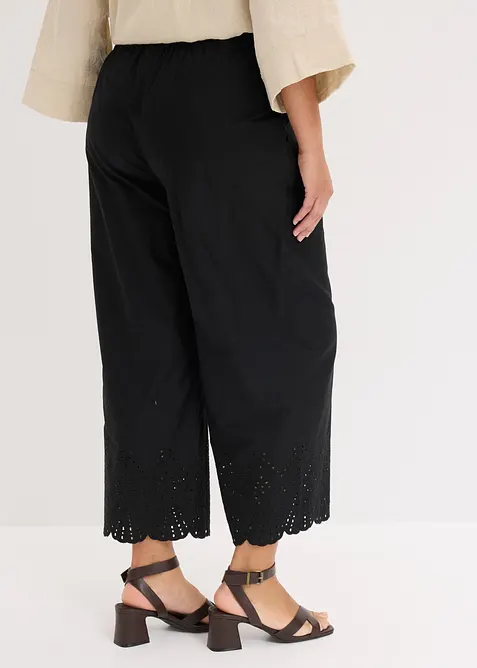 Pantalon large 100% coton, bonprix