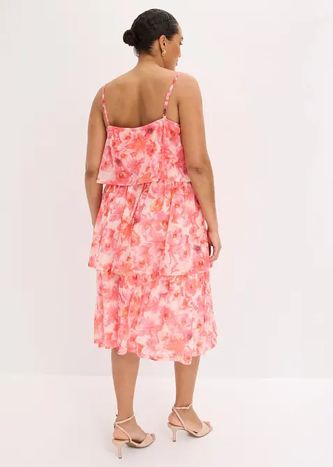 Robe midi en mesh doux, bonprix
