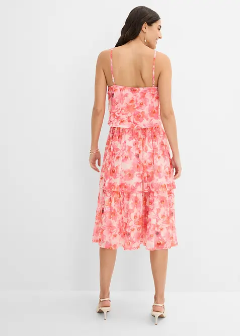 Robe midi en mesh doux, bonprix